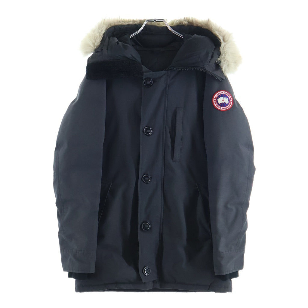 CANADA GOOSE(カナダグース) Jasper Parka ジャスパー パーカ ジップアップ ファー付き ナイロン ダウンジャケット ブラック 3438JM