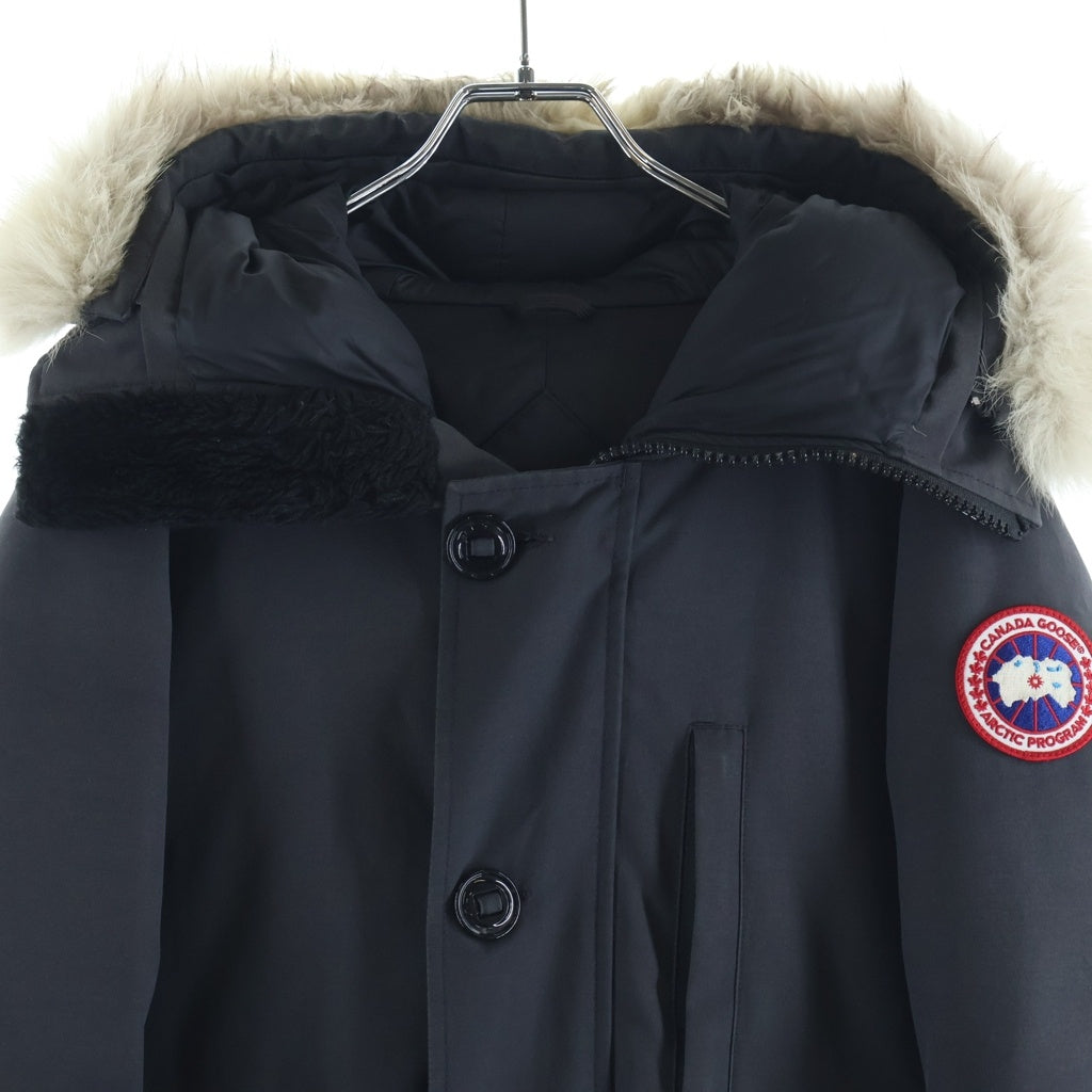CANADA GOOSE(カナダグース) Jasper Parka ジャスパー パーカ ジップアップ ファー付き ナイロン ダウンジャケット ブラック 3438JM