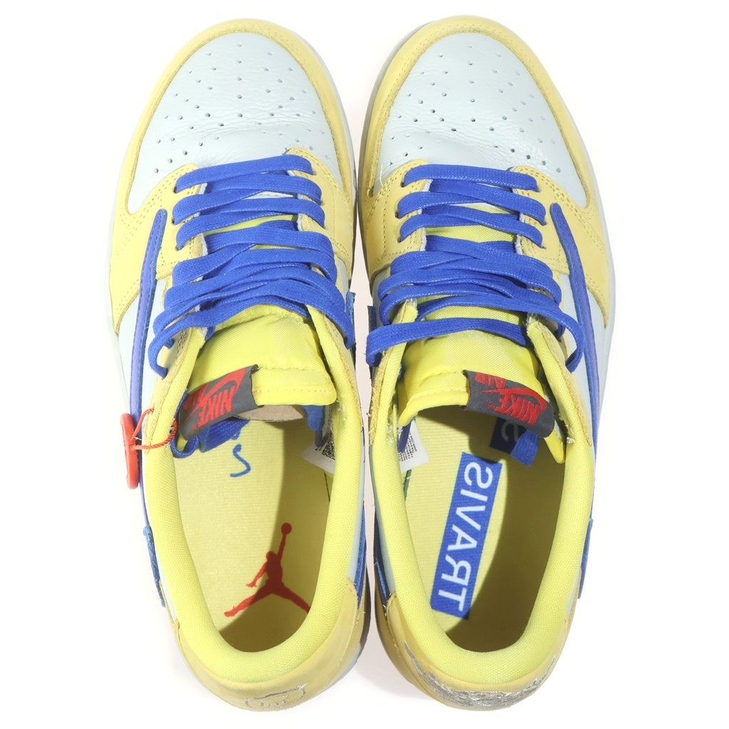 NIKE(ナイキ) ×TRAVIS SCOTT WMNS AIR JORDAN 1 RETRO LOW OG Canary トラヴィススコット ウィメンズ エアジョーダン1 ローカットスニーカー US10/27cm DZ4137-700 レディース