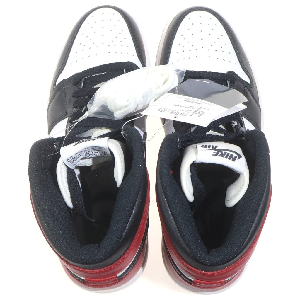 NIKE(ナイキ) 【観賞用 2013年製】 AIR JORDAN1 RETRO HIGH OG 555088-184 エアジョーダン1 ハイカットスニーカー つま黒 US8/26cm ブラック/レッド/ホワイト
