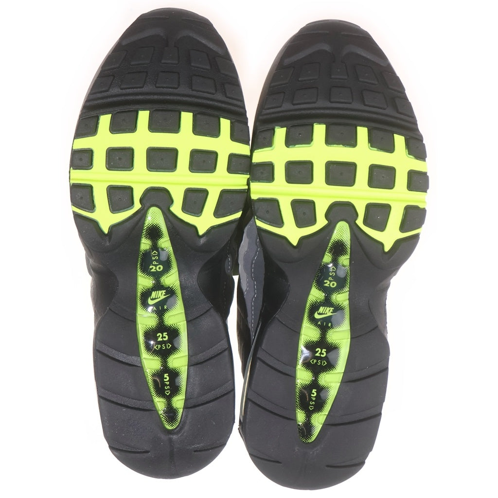 NIKE(ナイキ) AIR MAX 95 OG BIG BABBLE NEON YELLOW HM4740-001 エアマックス ビッグバブル ネオンイエロー ローカットスニーカー グレー/イエロー US8/26cm