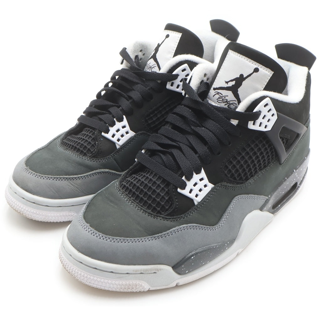 NIKE(ナイキ) AIR JORDAN 4 RETRO Fear FQ8138-002 エアジョーダン 4 レトロ フィアー ミッドカットスニーカー ブラック/グレー US10/28cm