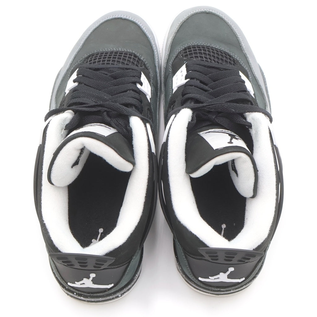 NIKE(ナイキ) AIR JORDAN 4 RETRO Fear FQ8138-002 エアジョーダン 4 レトロ フィアー ミッドカットスニーカー ブラック/グレー US10/28cm