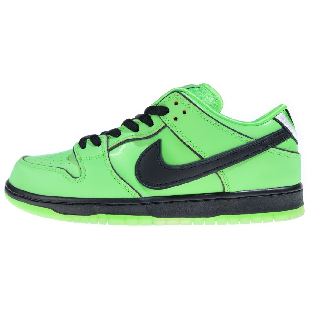 NIKE SB(ナイキエスビー) ×The Powerpuff Girls DUNK LOW PRO QS Buttercup FZ8319-300 パワーパフガールズ ダンク ロウ バターカップ ローカットスニーカー グリーン US10/28cm