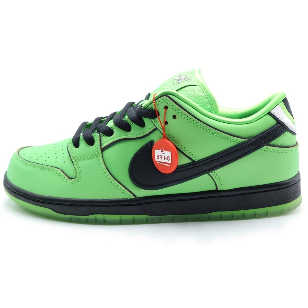 NIKE SB(ナイキエスビー) ×The Powerpuff Girls DUNK LOW PRO QS Buttercup FZ8319-300 パワーパフガールズ ダンク ロウ バターカップ ローカットスニーカー グリーン US10/28cm