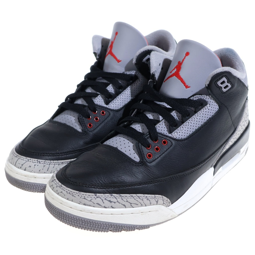 NIKE(ナイキ) AIR JORDAN 3 RETRODN 3707-010 エア ジョーダン 3 レトロ ハイカットスニーカー ブラック/グレー US10/28cm