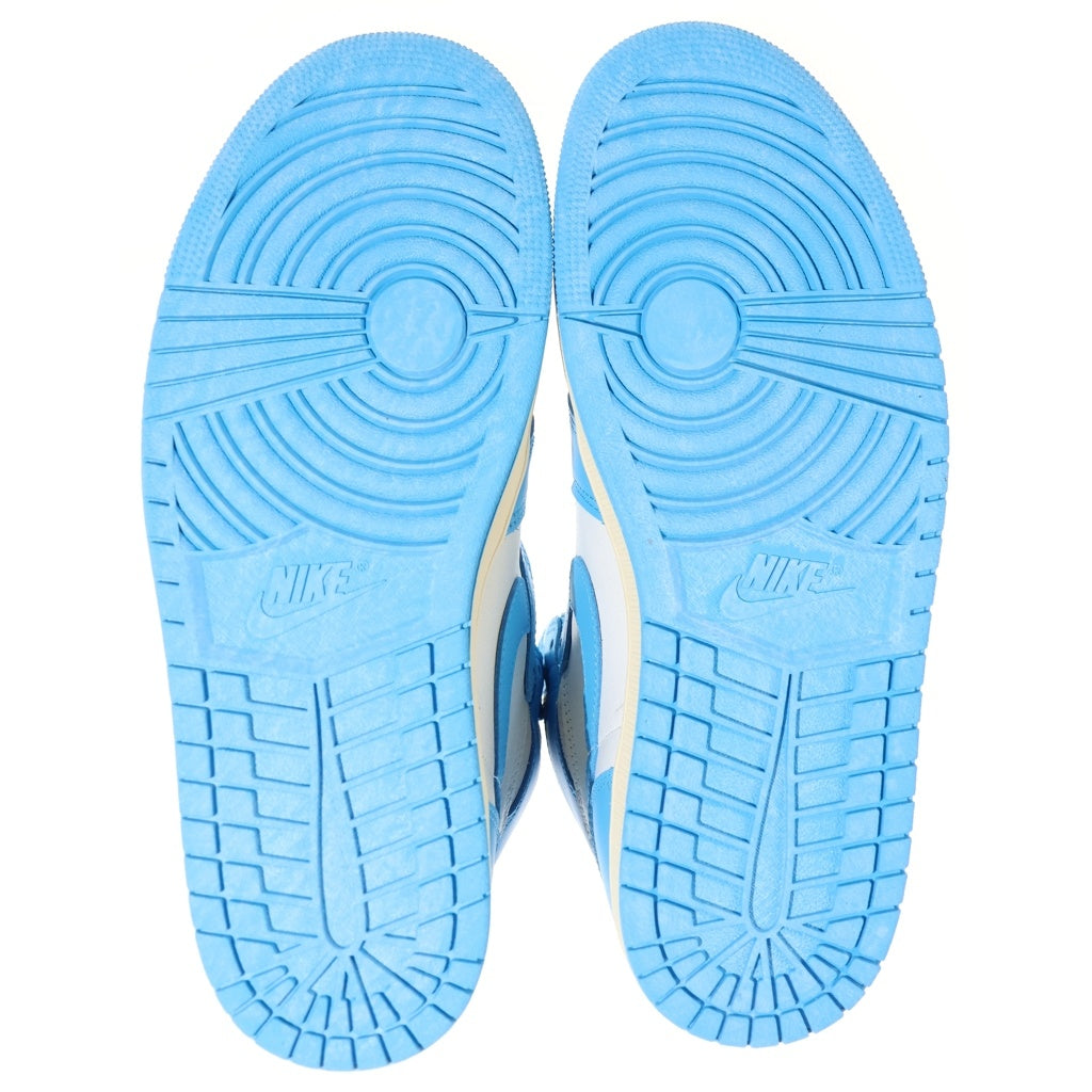 NIKE(ナイキ) AIR JORDAN 1 RETRO HIGH OG UNC REIMAGINED DZ5485-402 エアジョーダン1 レトロ UNC リイマジンド ハイカットスニーカー ライトブルー/ホワイト US10/28cm