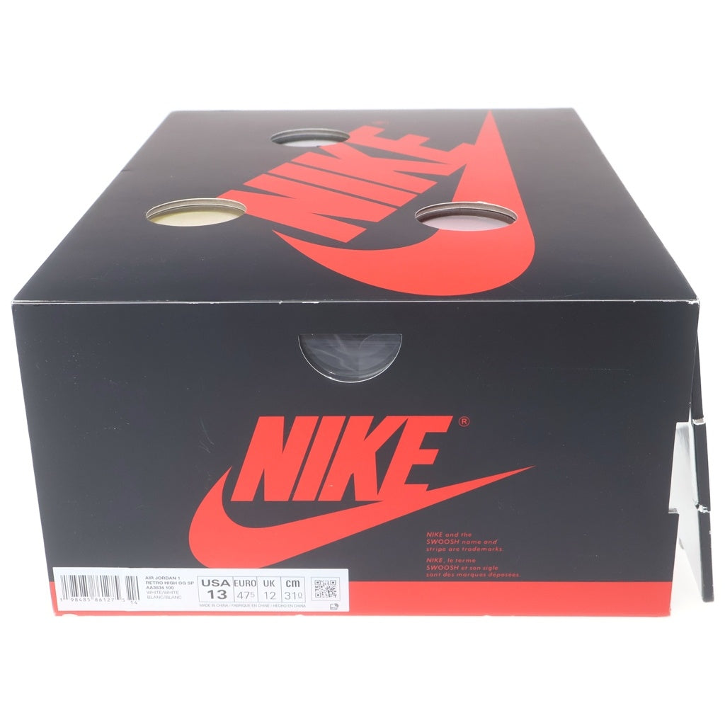 NIKE(ナイキ) ×Virgil Abloh Archive (V.A.A.) AIR JORDAN 1 RETRO HIGH OG ALASKAAA 3834-100 エアジョーダン1 レトロ アラスカ ハイカットスニーカー ホワイト US13/31cm