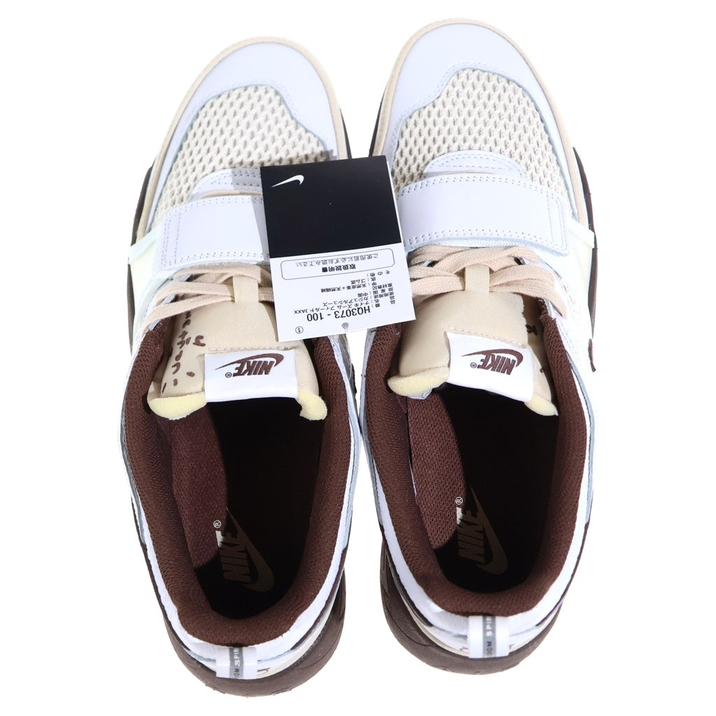 NIKE(ナイキ) ×TRAVIS SCOTT ZOOM FIELD JAXXHQ3073-100 トラヴィススコット ズーム フィールド ジャックス ローカットスニーカー ブラウン/ホワイト US29/11cm