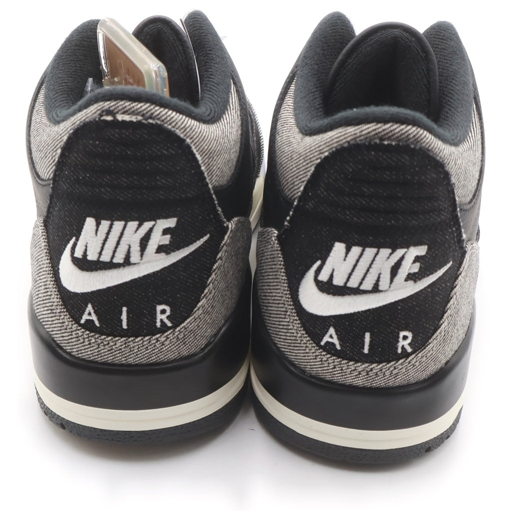 NIKE(ナイキ) ×Levi's AIR JORDAN 3 RETRO SP IR0914-400 リーバイス エアジョーダン3 レトロ ローカットスニーカー ブラック/インディゴ US10/28cm