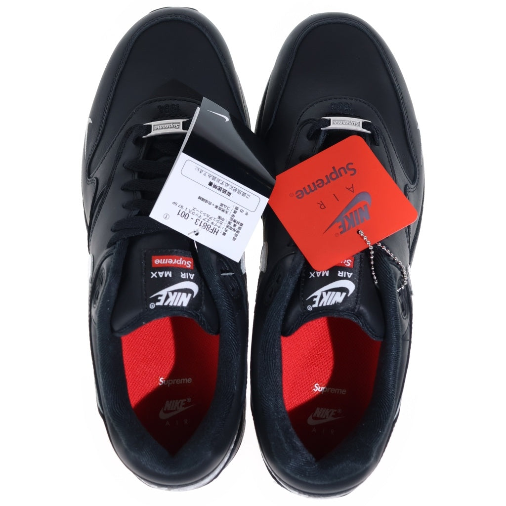 NIKE(ナイキ) ×SUPREME AIR MAX 1 87 SP HF8813-001 シュプリーム エアマックス ローカットスニーカー ブラック US10/28cm