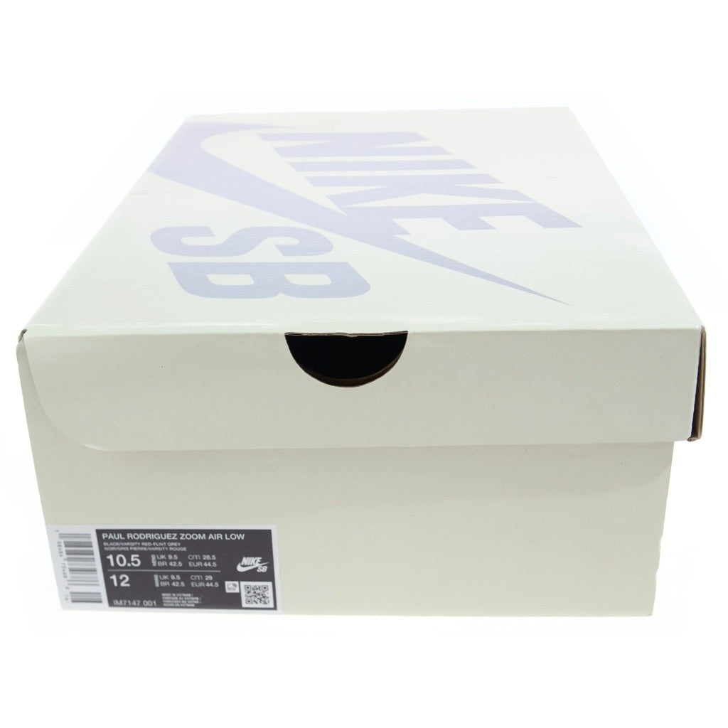 NIKE SB(ナイキエスビー) ×PAUL RODRIGUEZ ZOOM AIR LOW IM7147-001 ポール ロドリゲス ズーム エアーローカットスニーカー ブラック/グレー US10.5/28.5cm