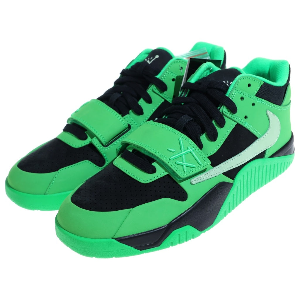 NIKE(ナイキ) ×TRAVIS SCOTT JUMPMAN JACK T-REXX IM9113-300 トラビススコット ジャンプマン ジャック トレーナー ローカットスニーカー ブラック/グリーン US11/29cm