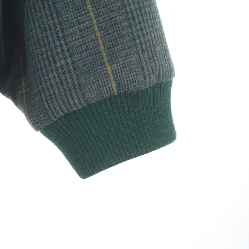 SUPREME(シュプリーム) 19AW ×LACOSTE Wool BomberJacket ラコステ チェック総柄 ジップアップ ウール ボンバージャケット グリーン