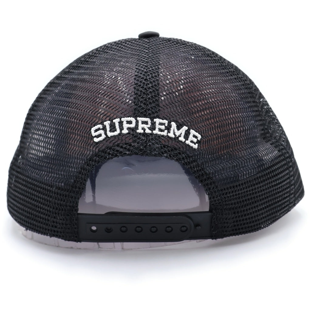 SUPREME(シュプリーム) 22SS ×ANTIHERO Mesh Back 5-Panel アンタイヒーロー ロゴデザイン 5パネル メッシュ ベースボール キャップ ブラック