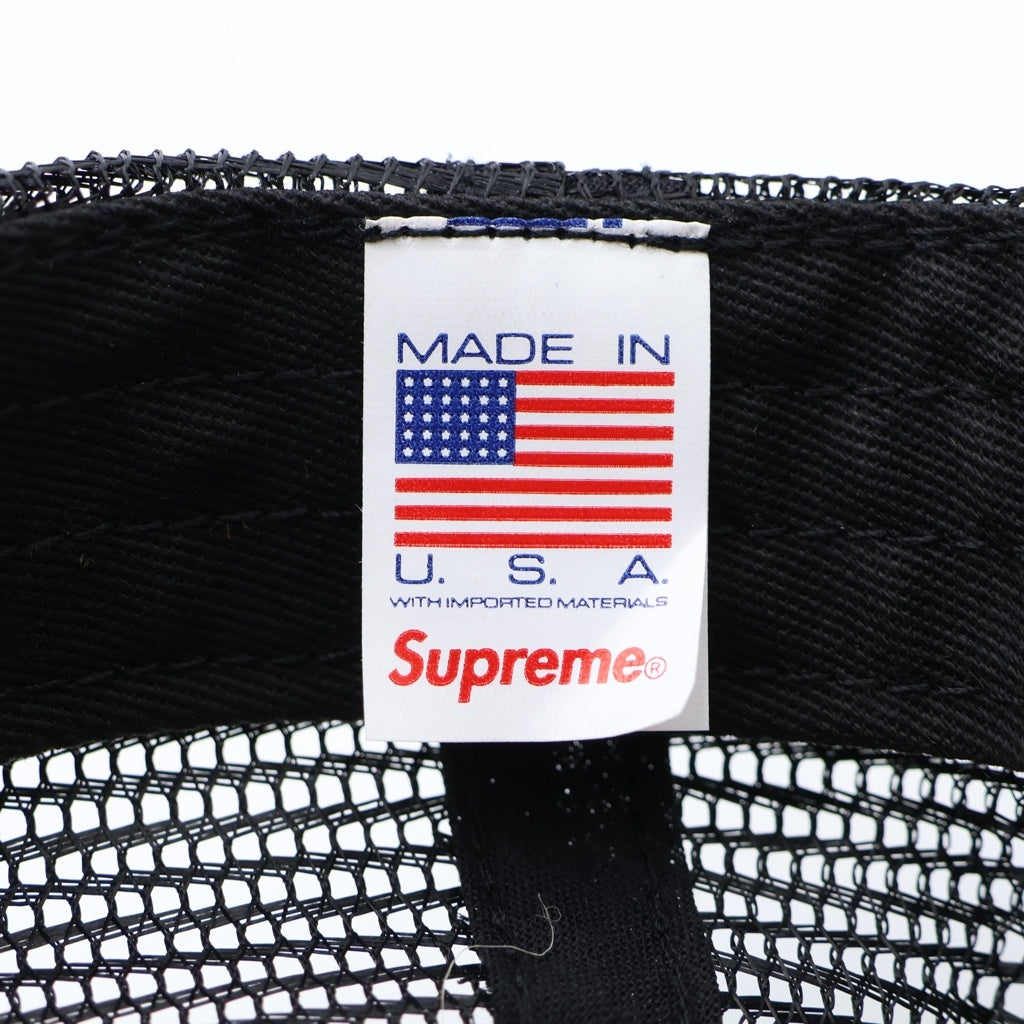 SUPREME(シュプリーム) 22SS ×ANTIHERO Mesh Back 5-Panel アンタイヒーロー ロゴデザイン 5パネル メッシュ ベースボール キャップ ブラック