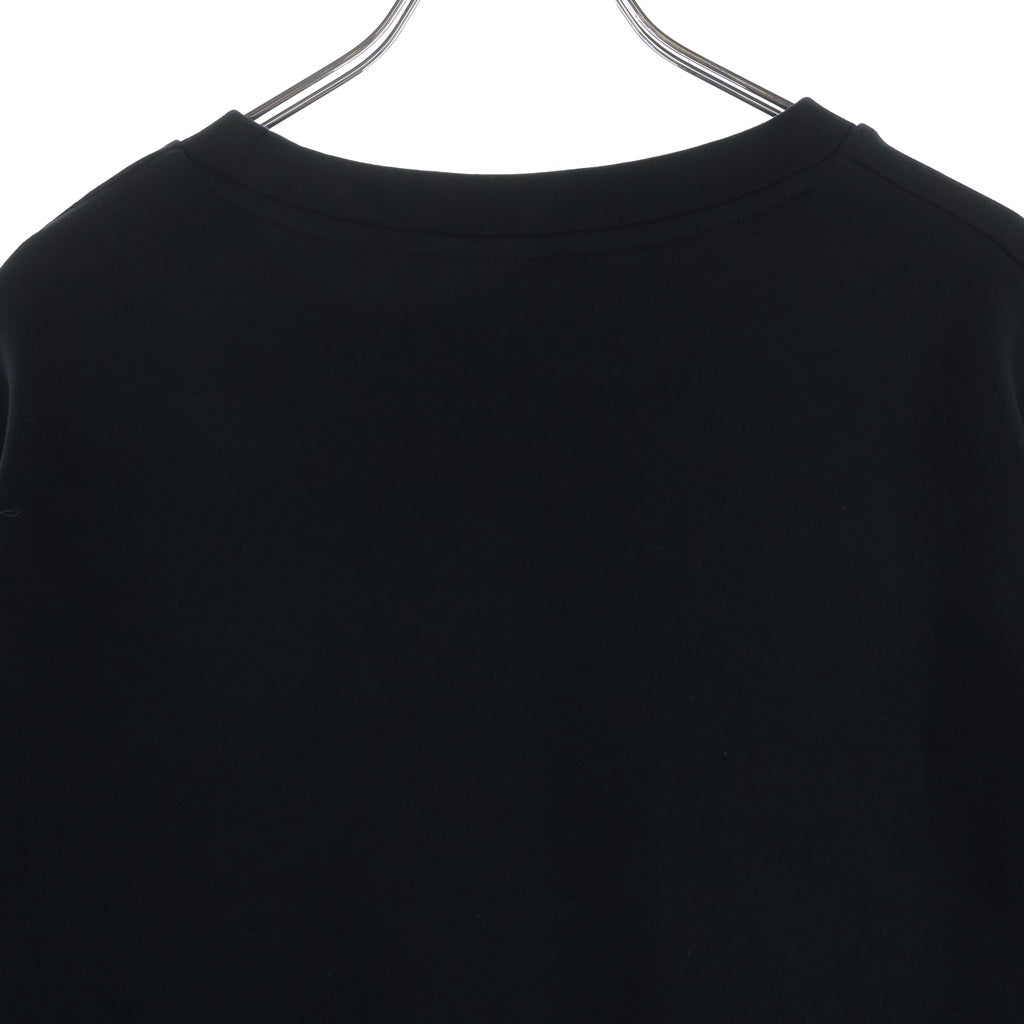 F.C.R.B./F.C.Real Bristol/FCRB(エフシーアールビー/エフシーレアルブリストル) 21AW AUTHENTIC LOGO TECH KNIT フロントロゴデザイン クルーネック スウェットトレーナー ブラック FCRB-212063
