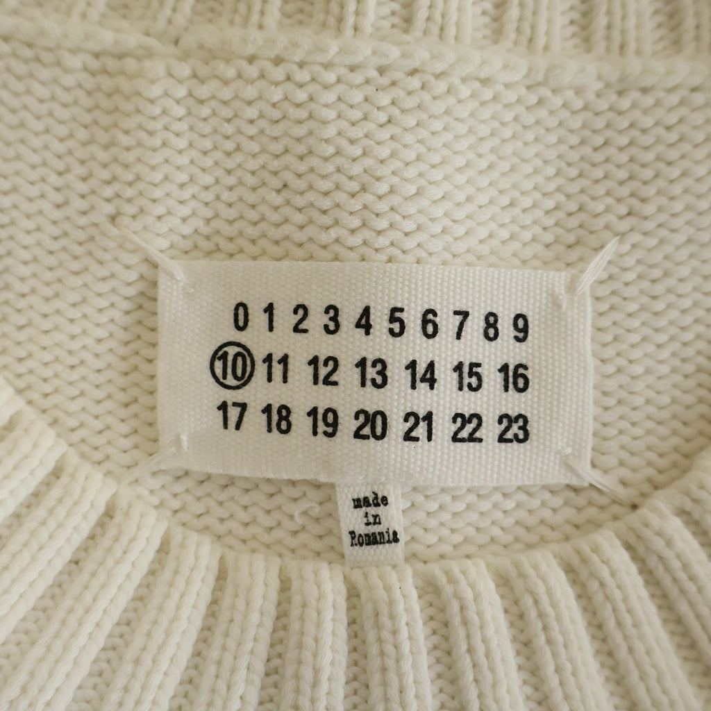 Maison Margiela(メゾンマルジェラ) 20SS White Label Sweater ホワイトラベル クルーネック コットン ニットセーター ホワイト S50GP0212 S16967