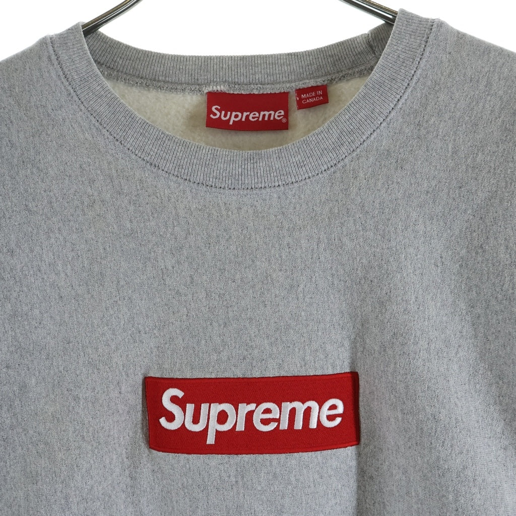 SUPREME(シュプリーム) 18AW Box Logo Crewneck ボックスロゴ クルーネック スウェットトレーナー グレー