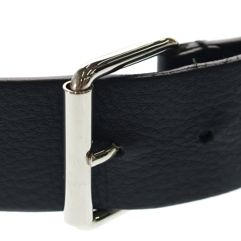 BALENCIAGA(バレンシアガ) ロゴ レザー ベルト ブラック 505071