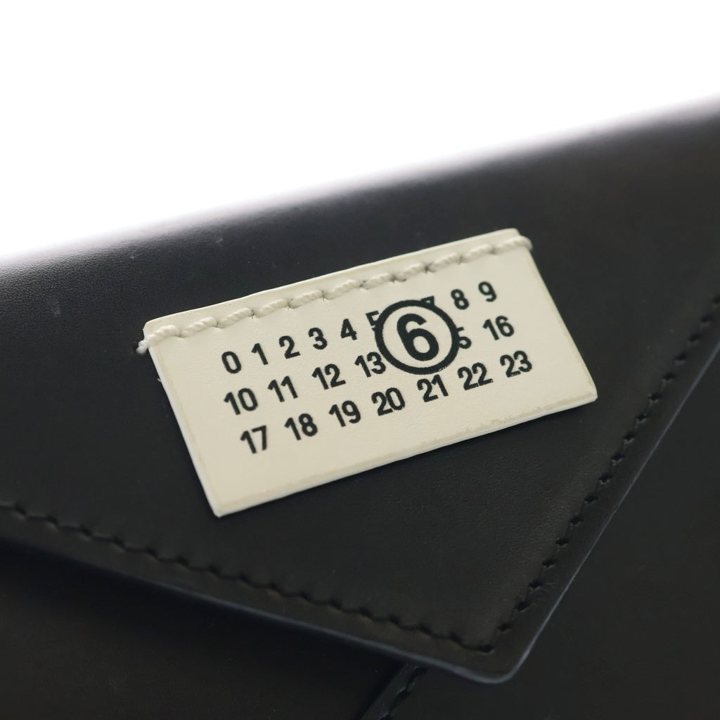 MM6 Maison Margiela(エムエムシックスメゾンマルジェラ) JAPANESE MINI CROSS BODY ジャパニーズ ミニ クロスボディ レザー ショルダーバッグ ブラック SB6ZI0006 P5546 レディース
