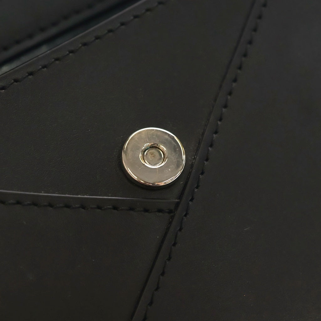 MM6 Maison Margiela(エムエムシックスメゾンマルジェラ) JAPANESE MINI CROSS BODY ジャパニーズ ミニ クロスボディ レザー ショルダーバッグ ブラック SB6ZI0006 P5546 レディース
