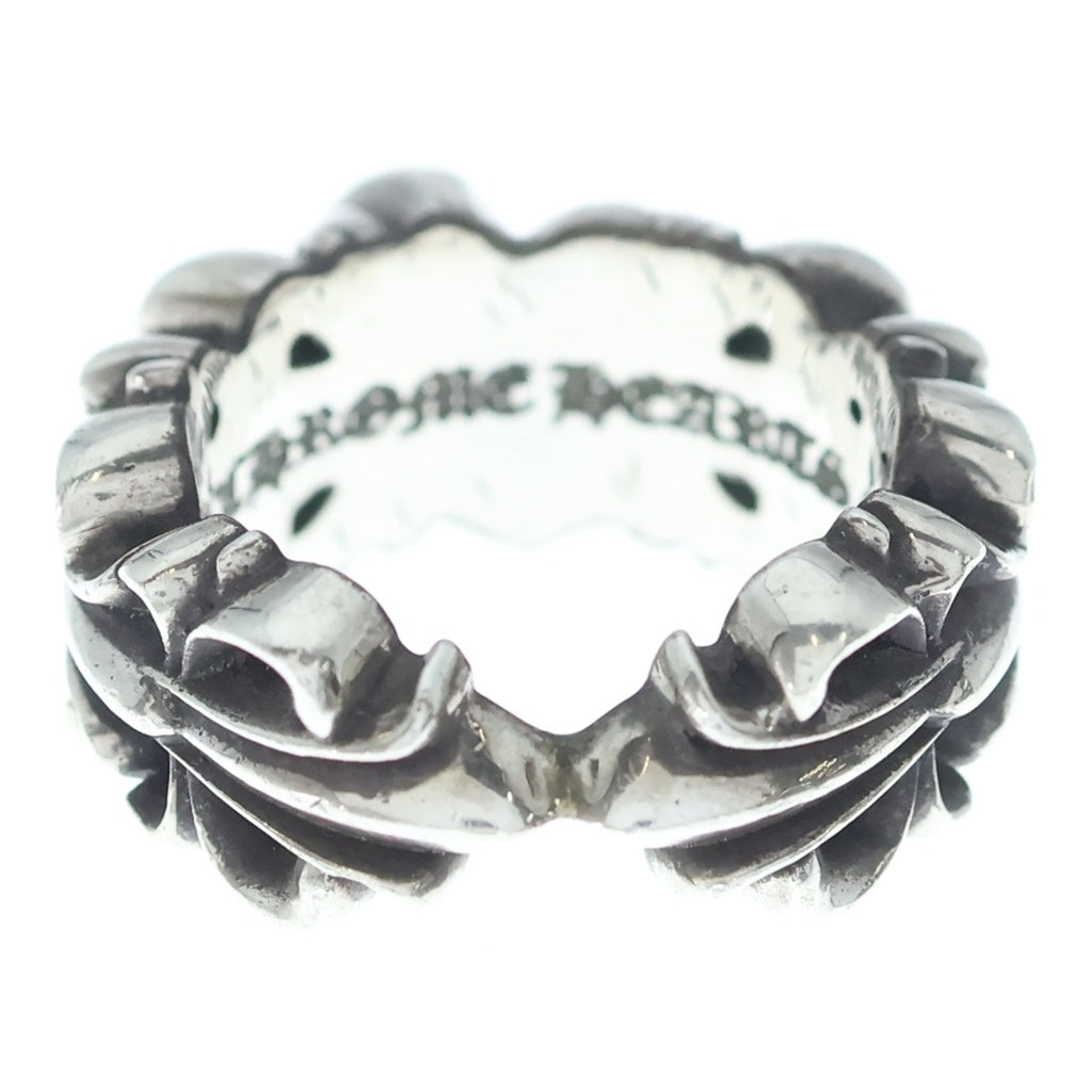CHROME HEARTS(クロムハーツ) DBL FLRL CRS HRT ダブルフローラルクロスハートリング シルバー
