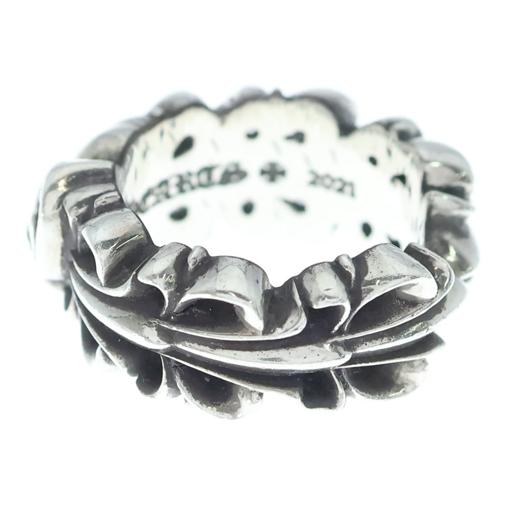 CHROME HEARTS(クロムハーツ) DBL FLRL CRS HRT ダブルフローラルクロスハートリング シルバー