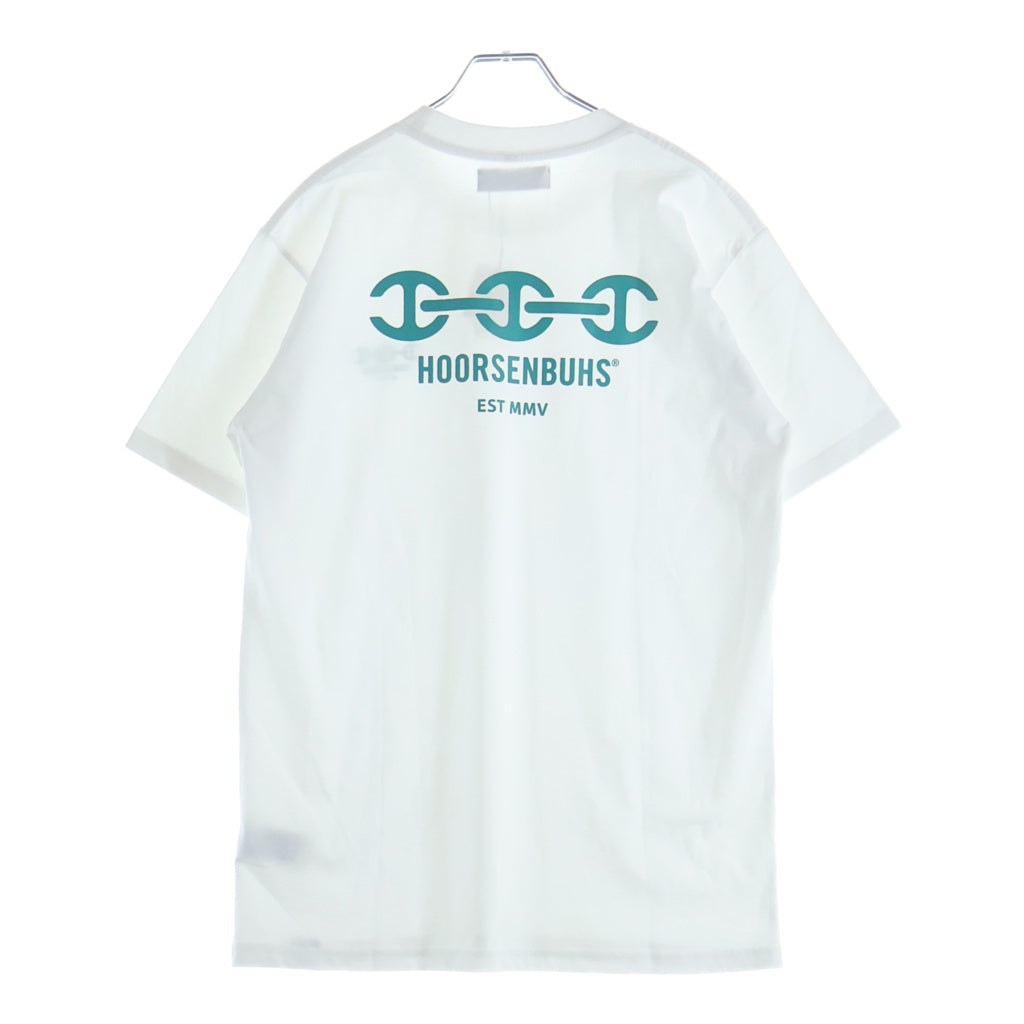 HOORSENBUHS(ホーセンブース) MAKERS MARK マーカーズマーク ロゴデザイン クルーネック 半袖Tシャツ カットソー ホワイト 9920900114