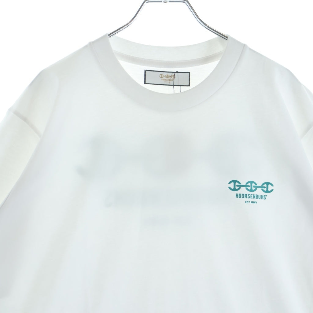 HOORSENBUHS(ホーセンブース) MAKERS MARK マーカーズマーク ロゴデザイン クルーネック 半袖Tシャツ カットソー ホワイト 9920900114
