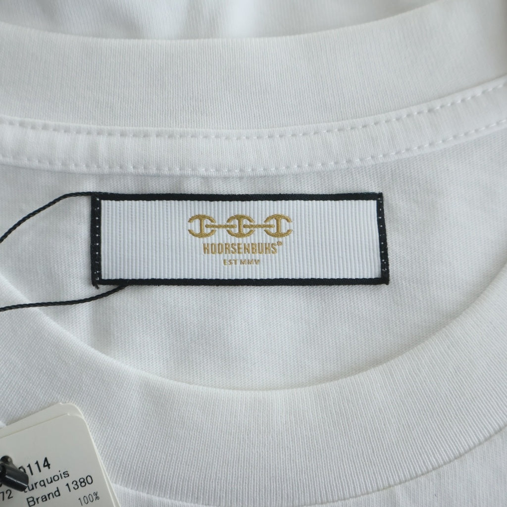 HOORSENBUHS(ホーセンブース) MAKERS MARK マーカーズマーク ロゴデザイン クルーネック 半袖Tシャツ カットソー ホワイト 9920900114