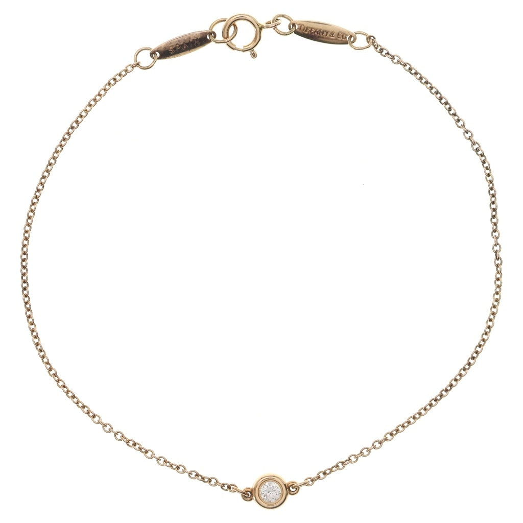 TIFFANY & Co.(ティファニー) K18PG バイザヤード 1Pダイヤ ブレスレット ピンクゴールド レディース