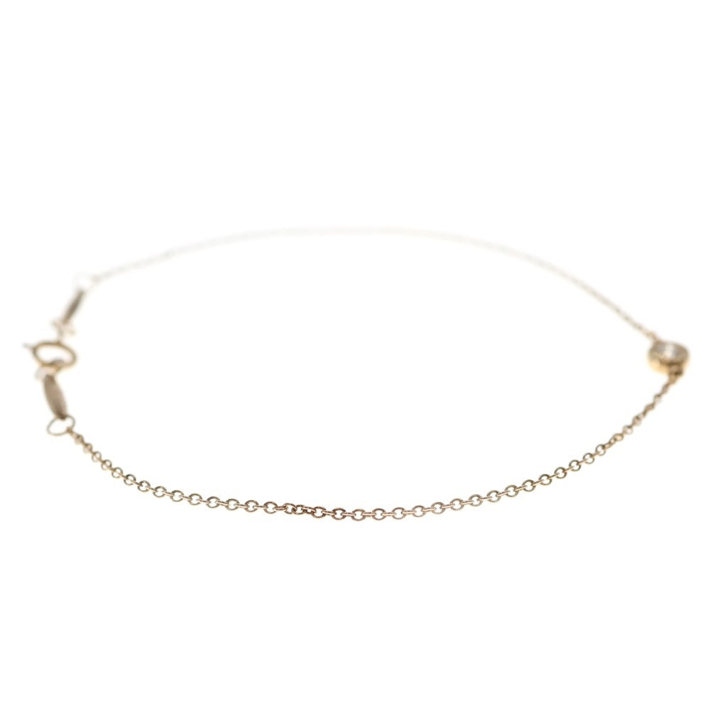 TIFFANY & Co.(ティファニー) K18PG バイザヤード 1Pダイヤ ブレスレット ピンクゴールド レディース