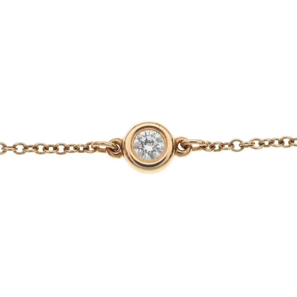 TIFFANY & Co.(ティファニー) K18PG バイザヤード 1Pダイヤ ブレスレット ピンクゴールド レディース