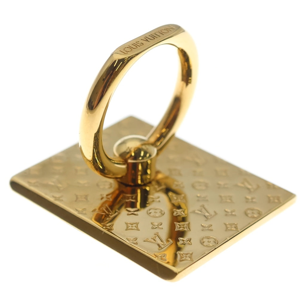LOUIS VUITTON(ルイヴィトン) モノグラム サポート テレフォン ナノグラム モバイルアクセサリー スマホリング ゴールド M64868