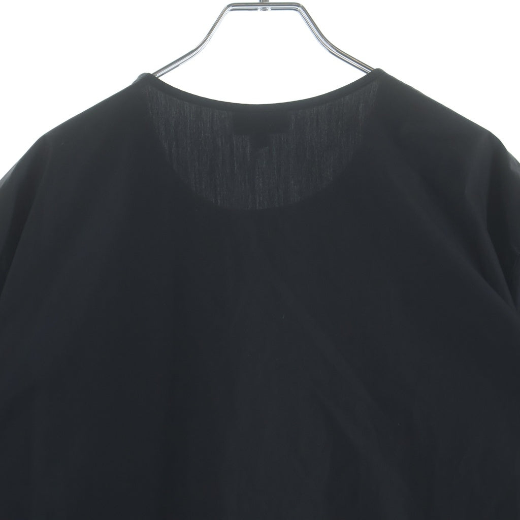 FENDI(フェンディ) FFロゴ ポケットデザイン ショルダージップ クルーネック 半袖Tシャツ カットソー ブラック FS0743-A2Q2