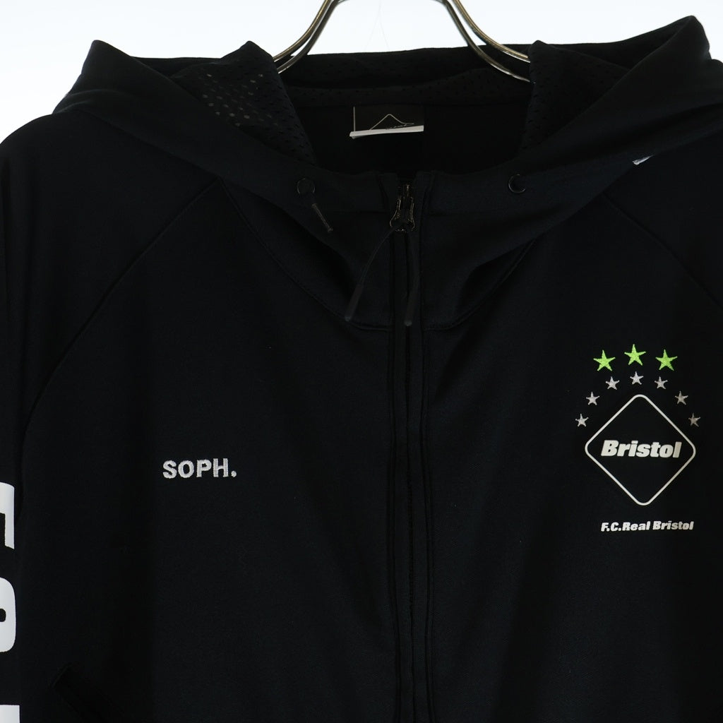 F.C.R.B./F.C.Real Bristol/FCRB(エフシーアールビー/エフシーレアルブリストル) 17SS ALL IN ONE フーデッド スターデザイン オールインワン つなぎ ブラック FCRB-170017