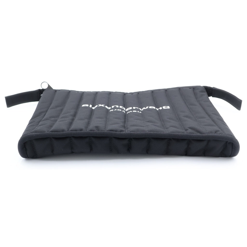 ALEXANDER WANG(アレキサンダーワン) ELITE TECH SHOULDER BAG ロゴデザイン キルティング ショルダー クラッチバッグ ブラック