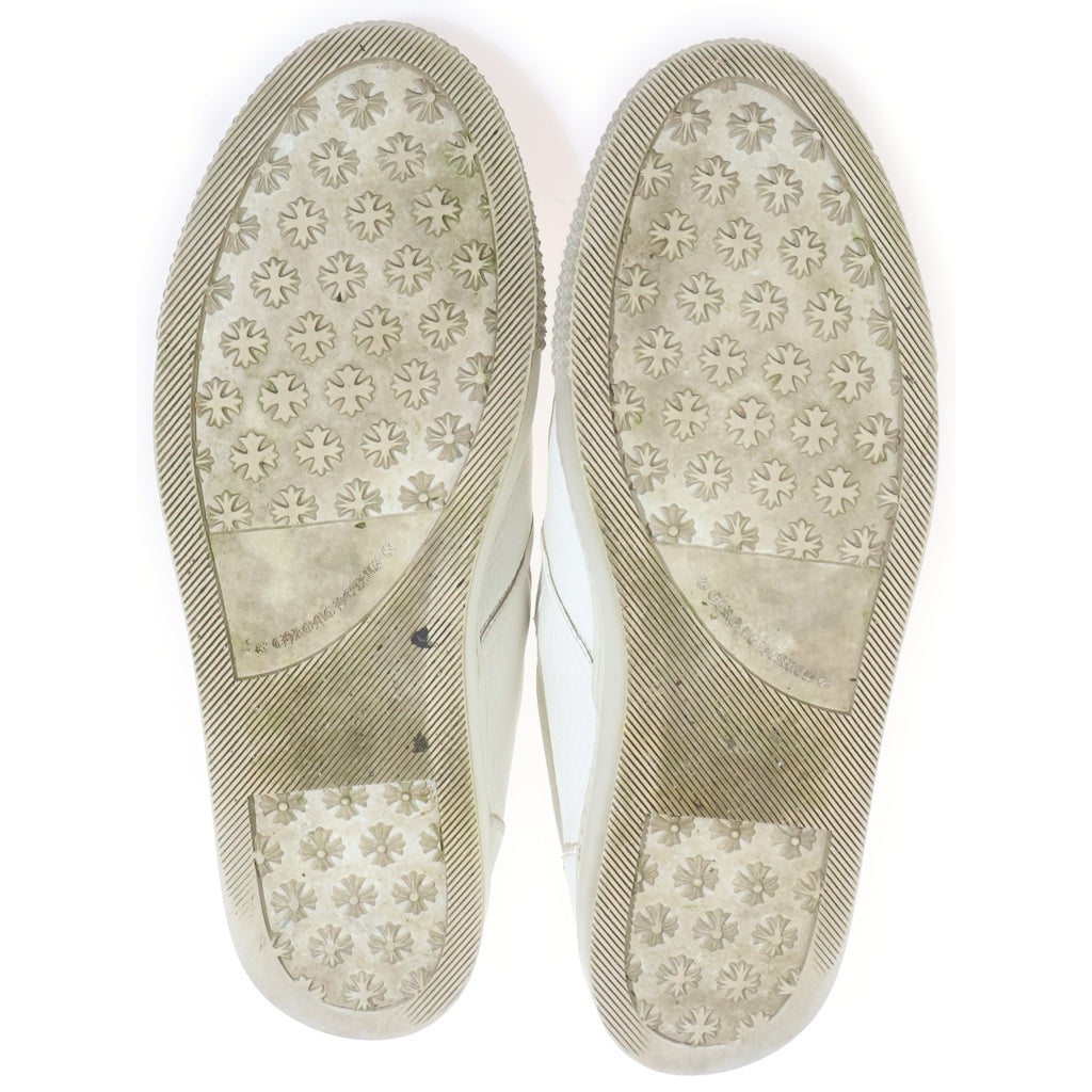 CHROME HEARTS(クロムハーツ) SLIP ON スリッポン CHプラス レザーパッチ ダガー ローカットスニーカー ホワイト