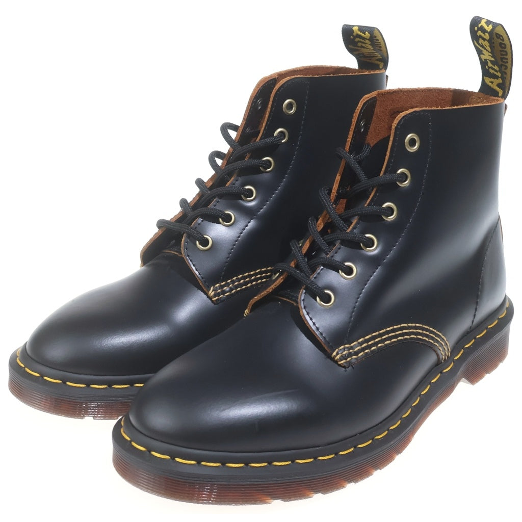 Dr.Martens(ドクターマーチン) 101 6ホール レースアップ レザー ショートブーツ ブラック