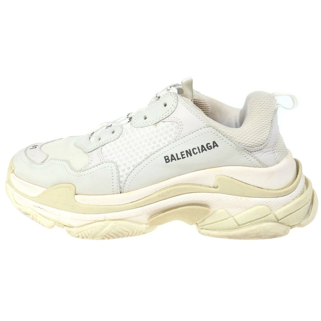 BALENCIAGA(バレンシアガ) TRIPLE S ロゴエンブロイダリー ダッド ローカットスニーカー アイボリー 524036