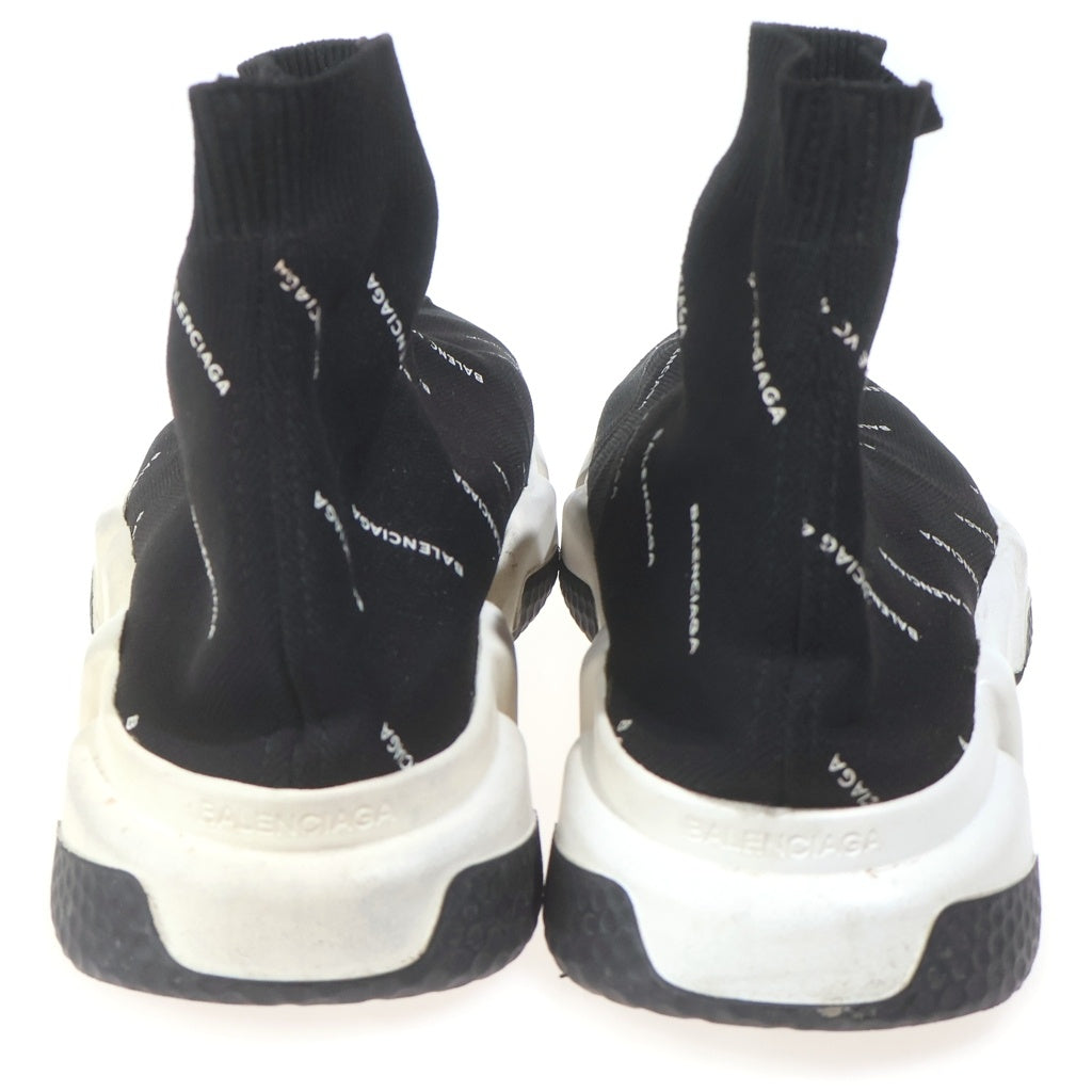 BALENCIAGA(バレンシアガ) SPEED TRAINER MID LOGO PRINT スピードトレーナー ロゴ 総柄 ハイカットスニーカー ソックススニーカー ブラック 530360