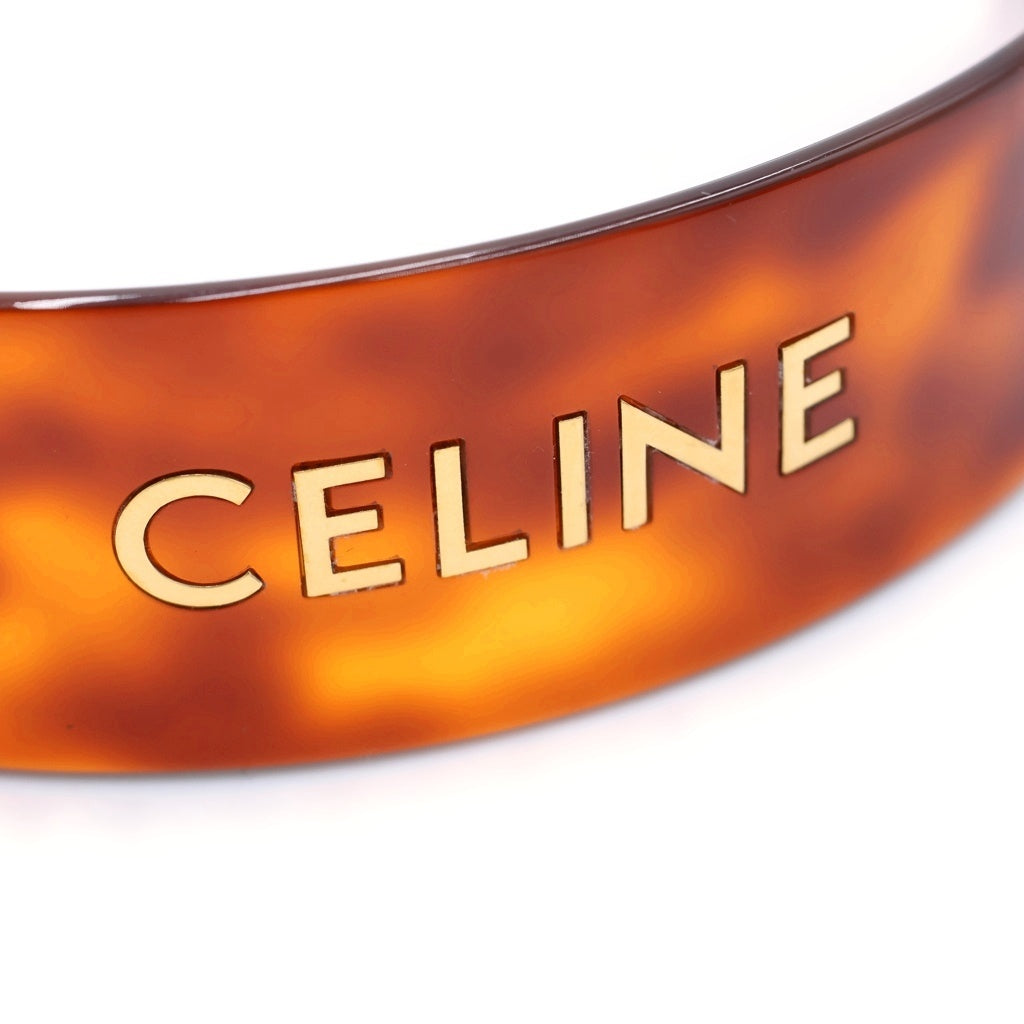 CELINE(セリーヌ) ロゴ カチューシャ ヘッドバンド ヘアアクセサリー ブラウン レディース 46Y376CEA