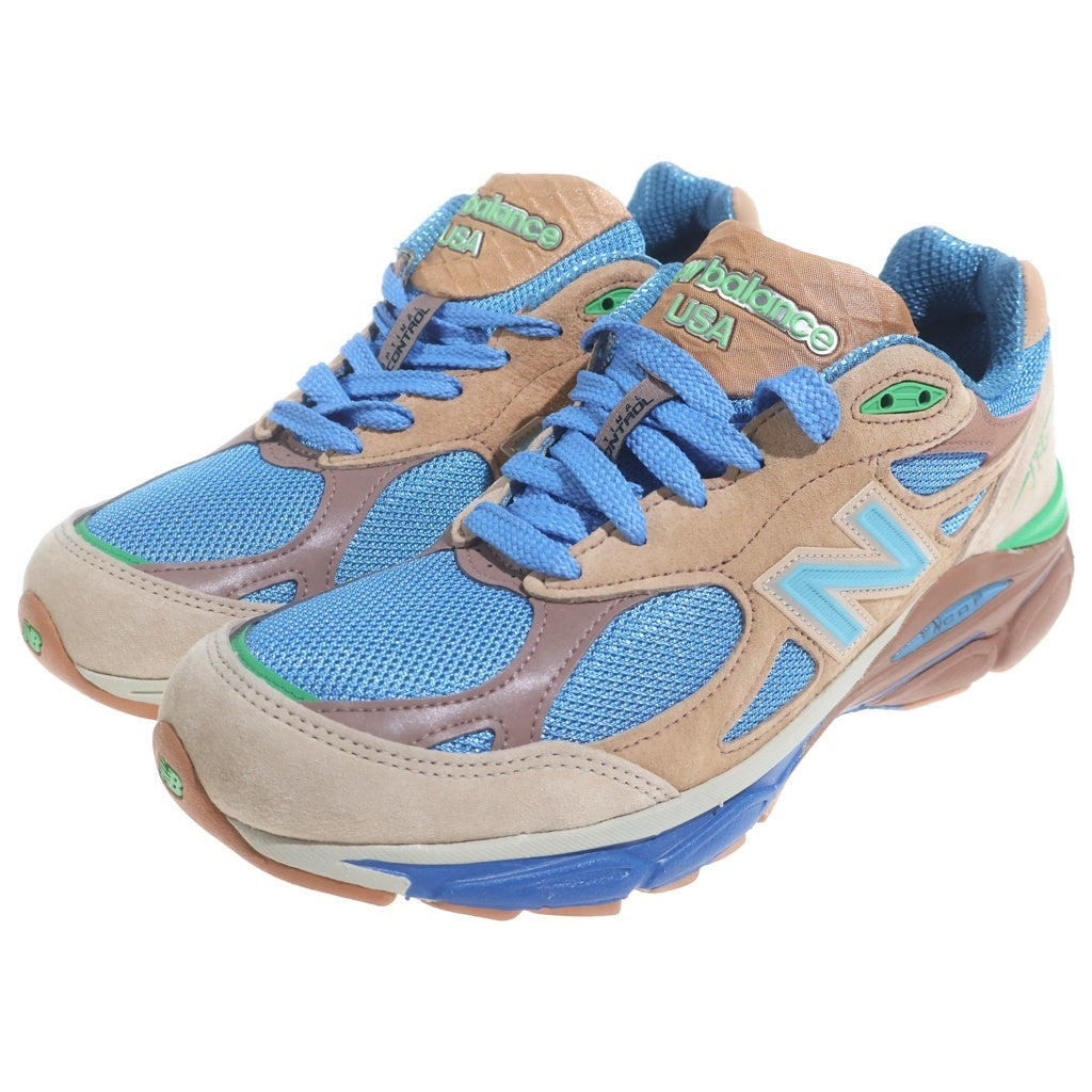 New Balance(ニューバランス) ×JOE FRESHGOODS 990V3 OUTSIDE CLOTHES ジョーフレッシュグッズ アウトサイドクローズ ローカットスニーカー ブラウン/ブルー US9cm/27cm M990JG3