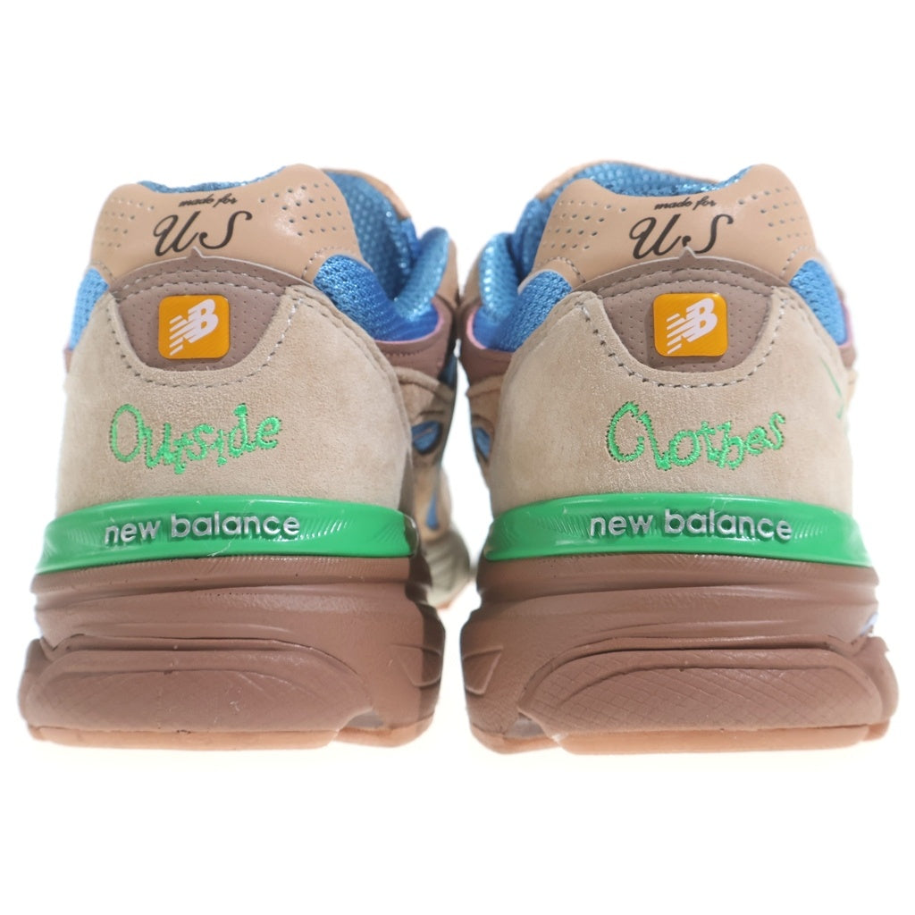 New Balance(ニューバランス) ×JOE FRESHGOODS 990V3 OUTSIDE CLOTHES ジョーフレッシュグッズ アウトサイドクローズ ローカットスニーカー ブラウン/ブルー US9cm/27cm M990JG3