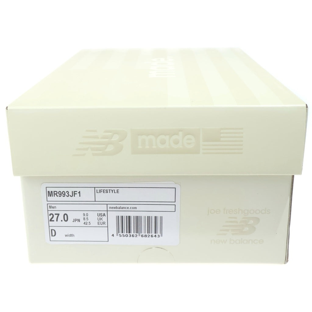 New Balance(ニューバランス) ×JOE FRESHGOODS 990V3 OUTSIDE CLOTHES ジョーフレッシュグッズ アウトサイドクローズ ローカットスニーカー ブラウン/ブルー US9cm/27cm M990JG3