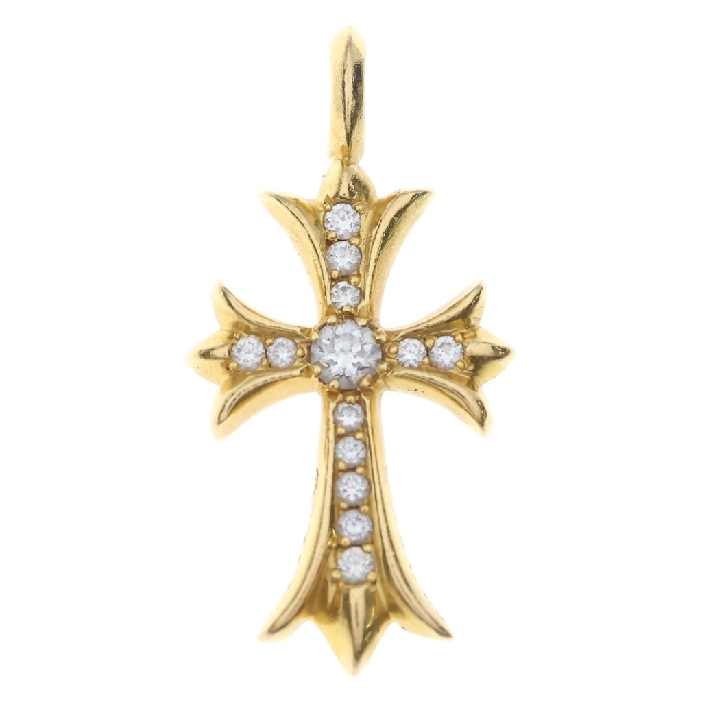 CHROME HEARTS(クロムハーツ) 22K TNY CRSF P/DIA タイニーファットクロス PAVEダイヤ ペンダントトップ ゴールドBCA033
