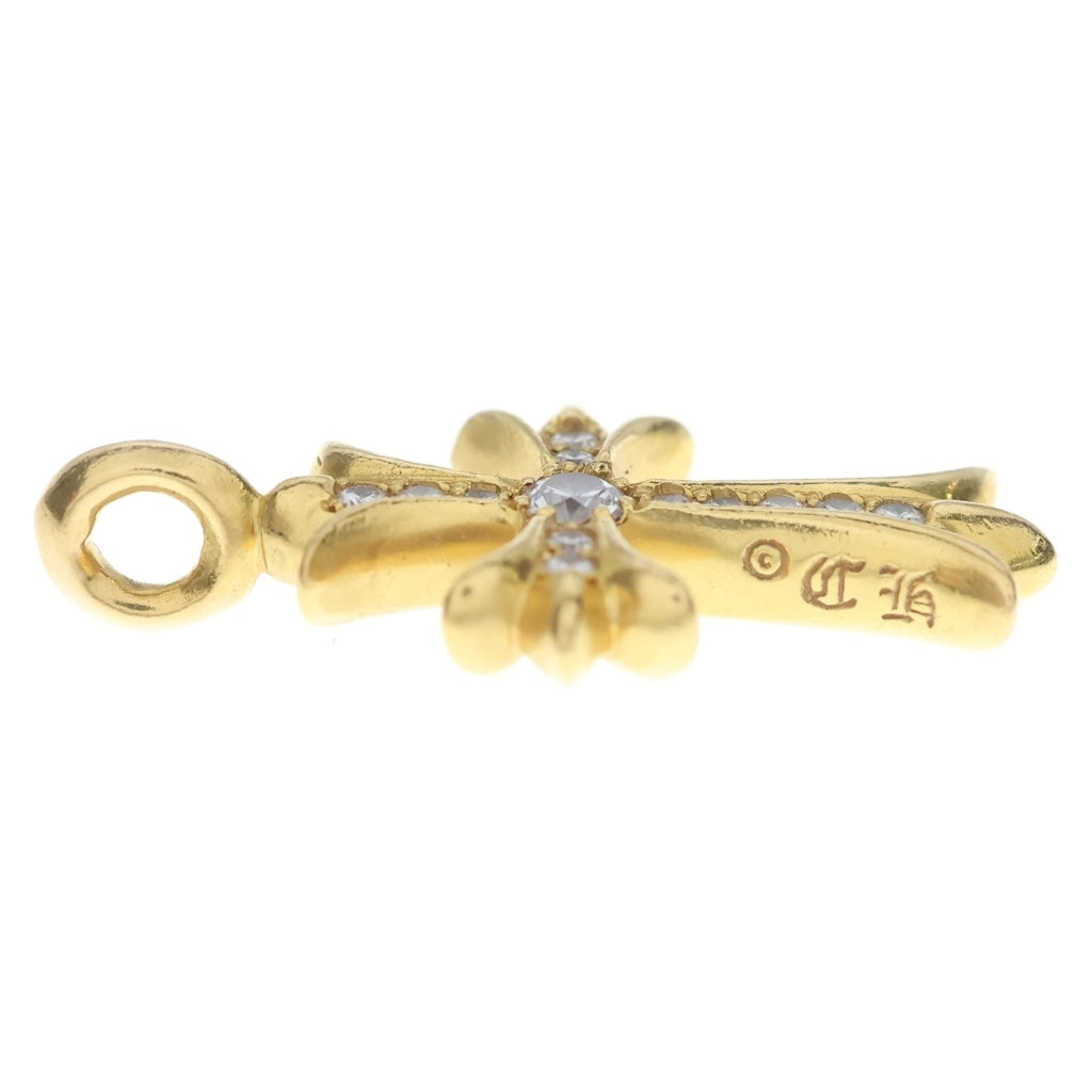 CHROME HEARTS(クロムハーツ) 22K TNY CRSF P/DIA タイニーファットクロス PAVEダイヤ ペンダントトップ ゴールドBCA033