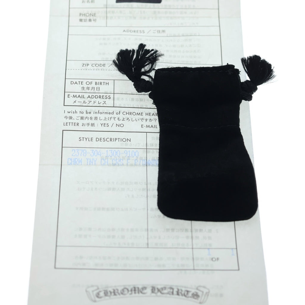 CHROME HEARTS(クロムハーツ) 22K TNY CRSF P/DIA タイニーファットクロス PAVEダイヤ ペンダントトップ ゴールドBCA033