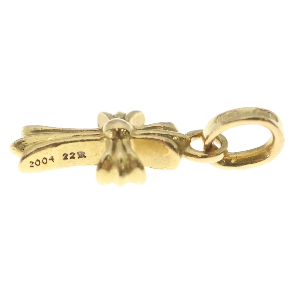 CHROME HEARTS(クロムハーツ) 22K CRS BBYFAT P/DIA ベイビーファットクロス PAVEダイヤ ペンダントトップ ゴールド BCA035